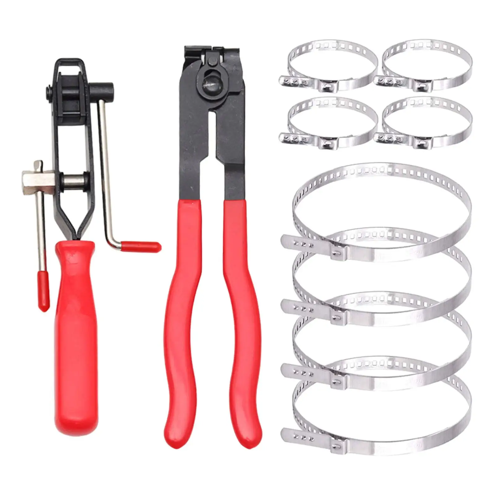 

10x CV Boot Clamp Pliers Set Hose Band Cut Off Pliers Hose Band Axle Pliers for Vehicles Tire Repair Clamp Removal Most Car