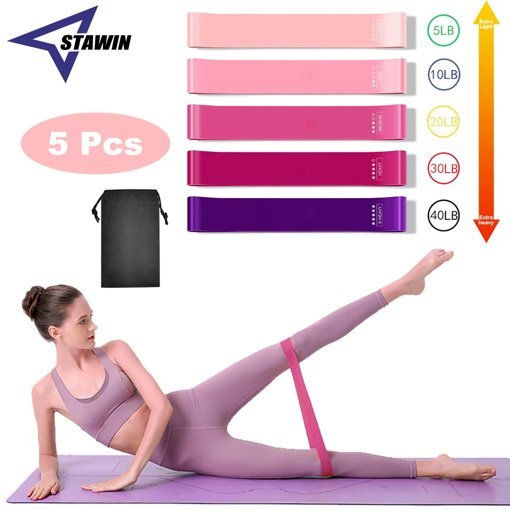 Set 5 Elastici Fitness Resistenza - Lattice Naturale Per Gambe, Fianchi, Yoga E Pilates - Foto 8