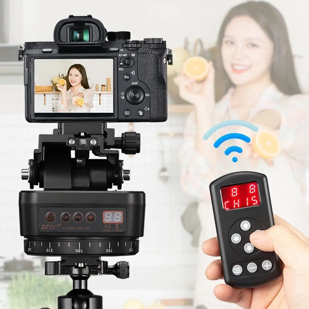 YT-1000-Remote-Control-Pan-Tilt-Auto-Motorized-Rotating-Panoramic-Head ...