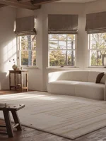 Cream Minimalist Carpet Comfortable Soft Living Room Carpets Luxury Decoration Beige Rugs Easy Care Stain Resistant Bedroom Rug 2