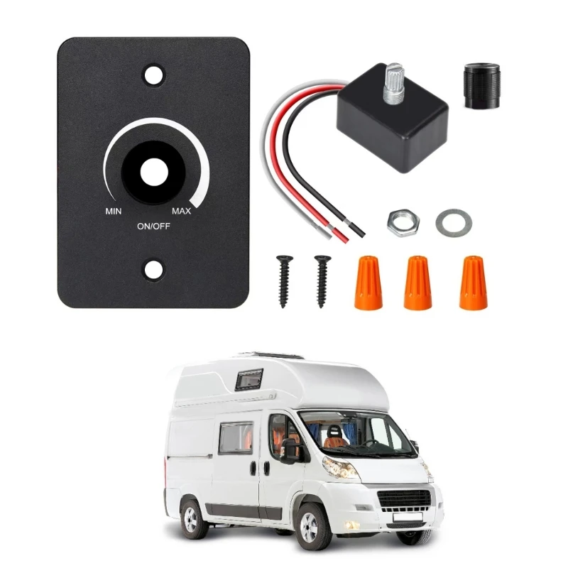 

DC12V LED Dimmer Suitable for Marine Travel Trailer Auto Recreational Vehicles No Noise Accurate Dimming Control GTWS