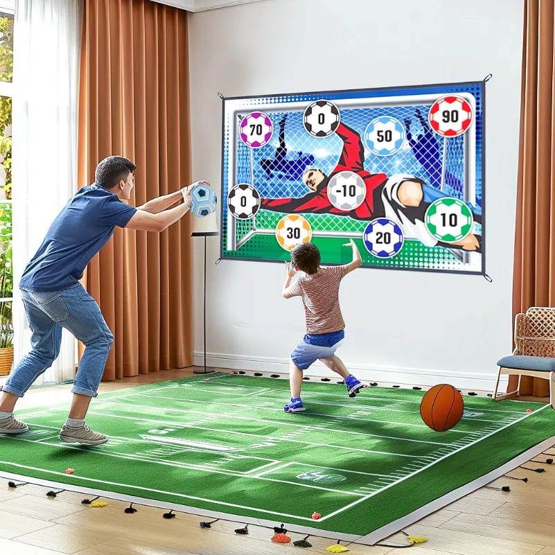Soccer Game Mat Set Outdoor Indoor Toys Multiplayer Competitive Soccer Children Football Training Boy Gifts Parent-child Outdoor - 2