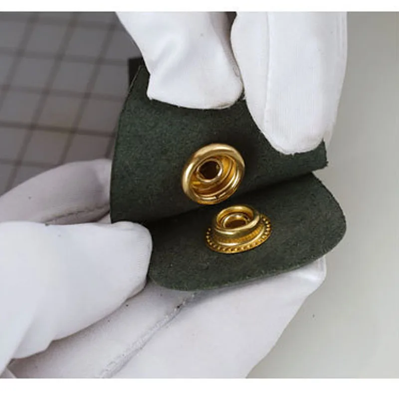 50sets Metal Brass Press Studs Sewing Button Snap Fasteners Sewing Leather Craft Clothes Bags Handmade DIY 831/633/201 Snaps 6
