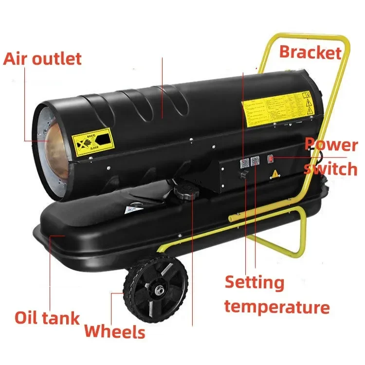 High Effective Industrial Diesel Heater/Diesel Oil Air Heater 30Kw Diesel Fuel Heater For Farm Greenhouse 3