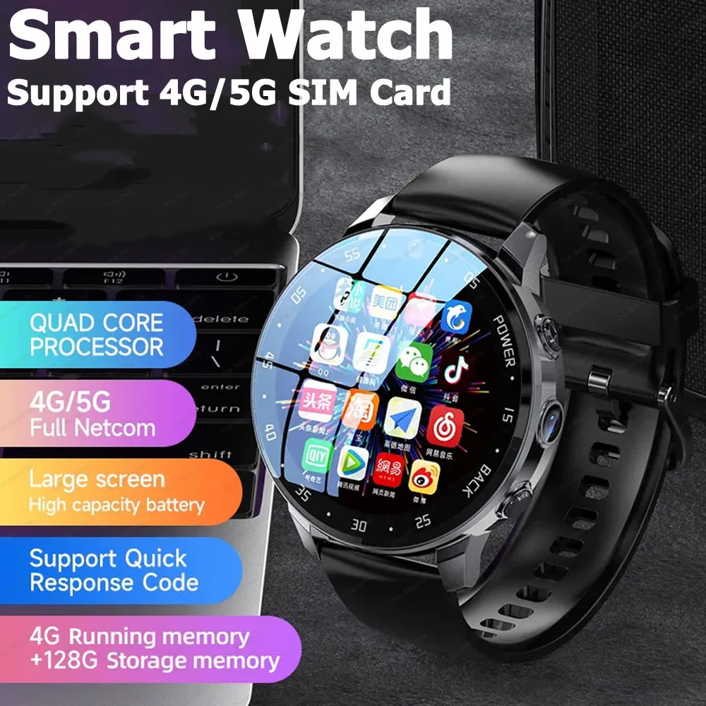 Support-WiFi-4G-5G-NET-NEW-Global-Smartwatch-Men-GPS-Dual-HD-Camera