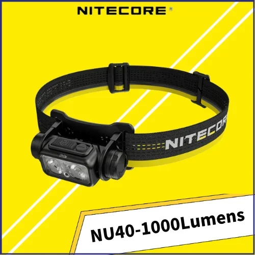 

NITECORE NU40 1000Lumens USB-C Rechargeable 5 Lighting Modes Built-in 2600mAh 18650 battery Headlamp