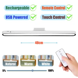 Sleek Magnetic LED Desk & Night Light - USB Rechargeable, Dimmable Elegance (3 Colors in 1)