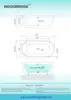 Bathtub Easy clean easy maintenance stain resistant And keep bright and clean as new for long lasting durability comfort 6