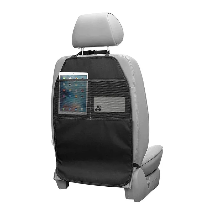 Cimvidi Autostoel-organizer, Auto-achterbank-organizer met Opvouwbare Tafel en Tablet/mobiele Telefoontas, Autobescherming voor Kinderen, Waterdicht, Autostoel-achterbank-opbergtas