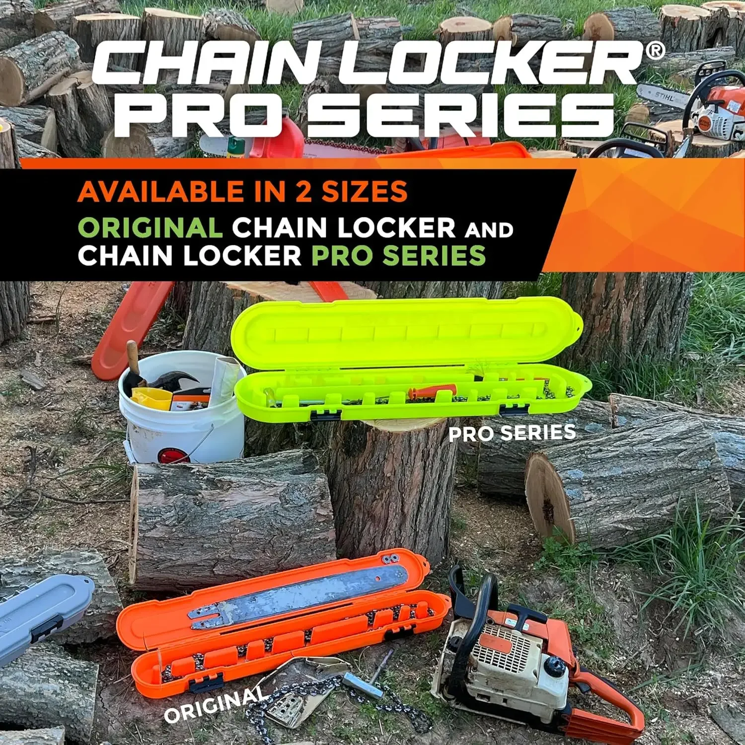Pro Series Chainsaw Chain Storage Universal for Chains Up To 60 Inches Fits 6 To 20 Chains Depending on Gauge Length 6