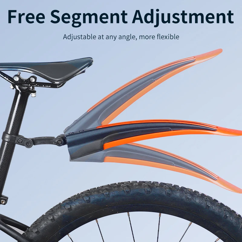 WEST BIKING Universal MTB Fender Set Bike Adjustable Mudguard Fatbike Front Mud Flaps Rear Aileron Bike Accessories