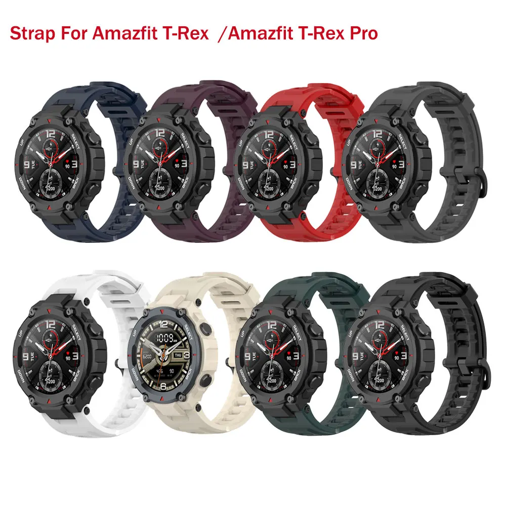 Amazfit T-Rex Pro 스트랩 용 교체 시계 스트랩 Amazfit T Rex Strap 용 보호 케이스 보호 필름