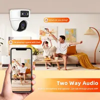 Caméra PTZ WiFi 4K ANSVICAM, caméra de sécurité extérieure HD à double objectif, suivi automatique, surveillance sans fil, moniteur pour bébé, O-Kam 2