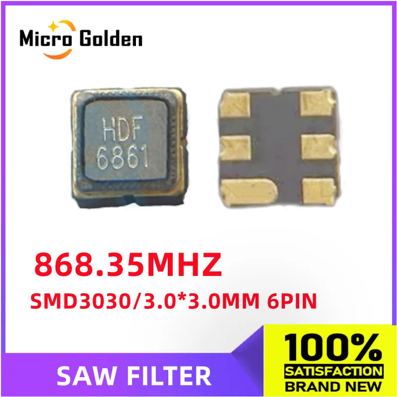 868.35MHZ SMD SAW Filter Resonator 2pcs 3.0*3.0MM 6PIN uv filter lens clip cable filter air purifier filter ferrite core filter power filter module ceramic band pass filter