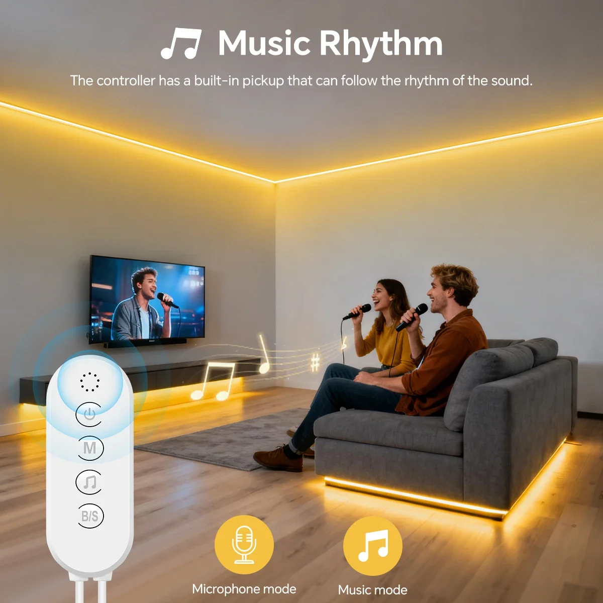 Ultra Bright LED Strip Light with Pure Silicone Tube and Bluetooth APP Control