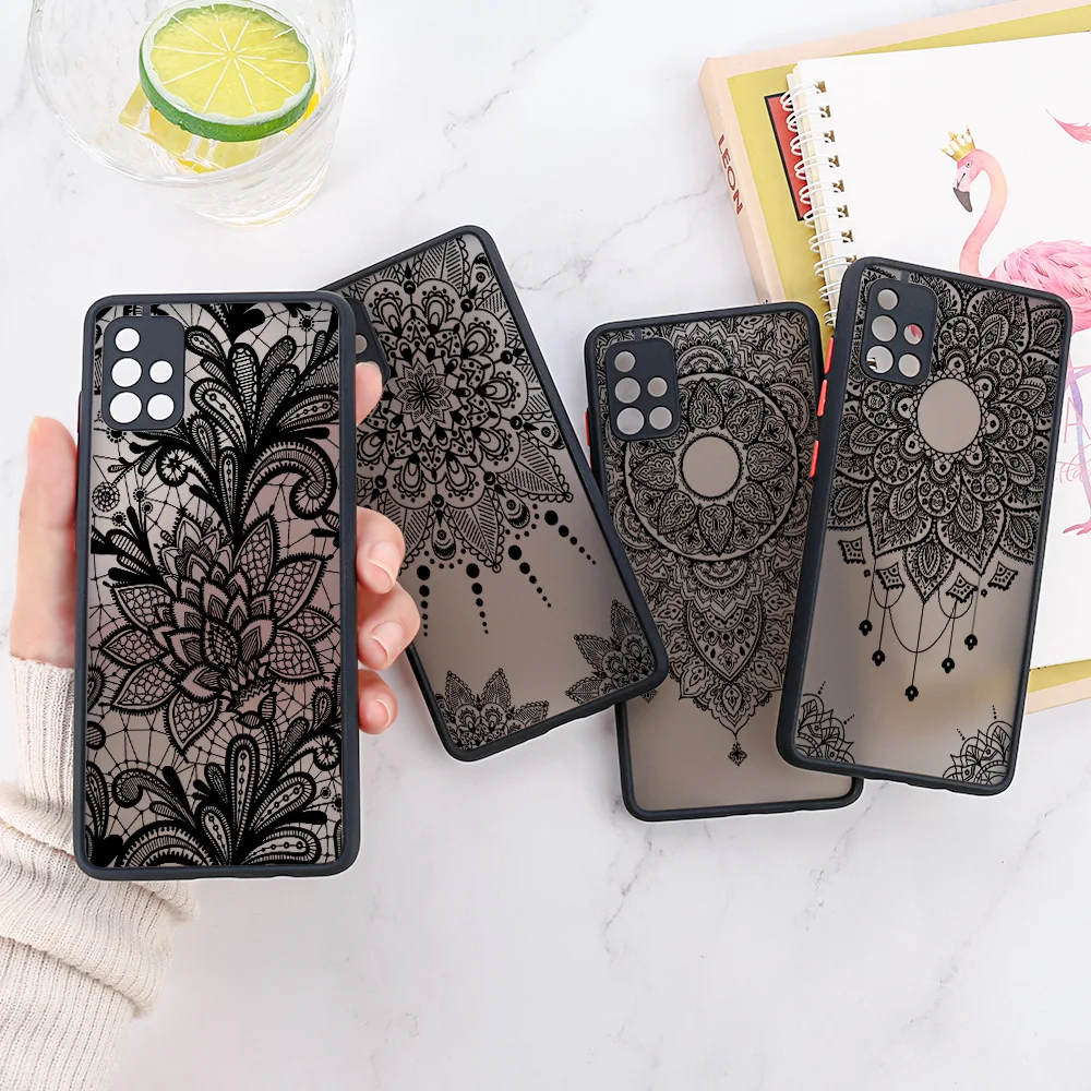 Mandala Design Hard Matte Phone Case Cover
