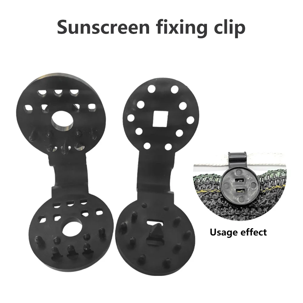 

20Pcs Sun Shade Net Clip Garden Tools Greenhouse Shade Cloth Fix Clamp Plastic Grommet Fence Netting Installation Hook