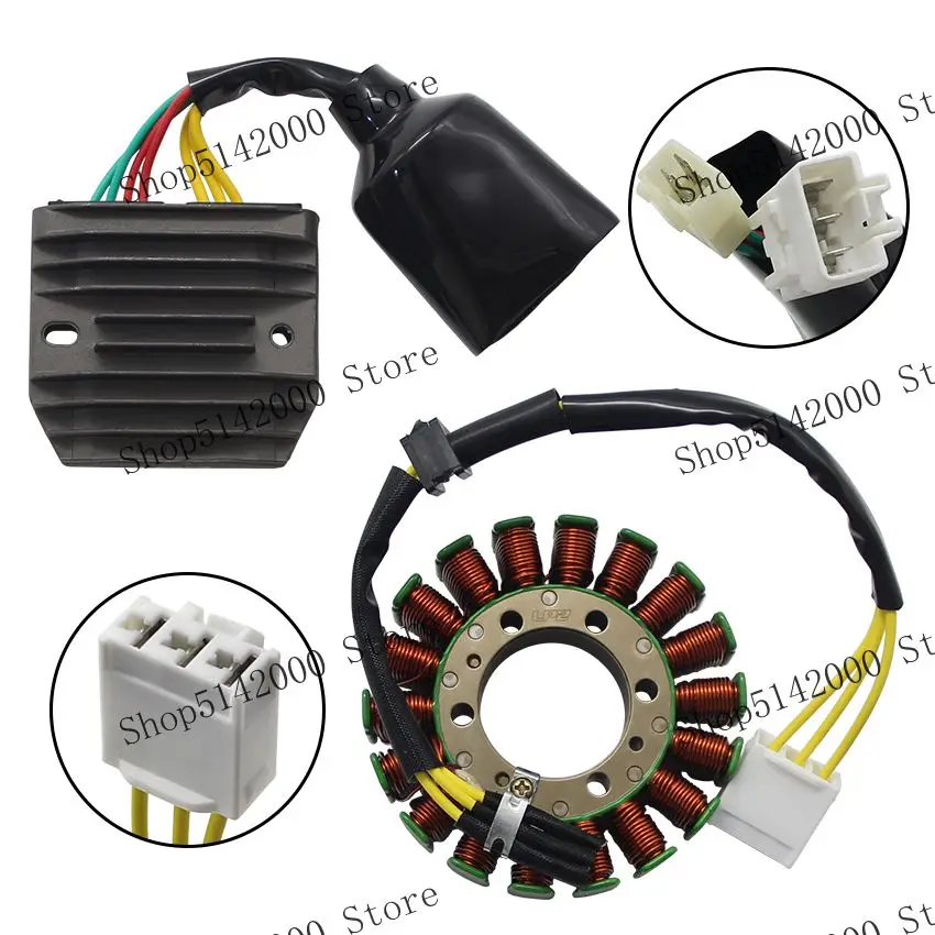 

Motorcycle Voltage Regulator Rectifier + Magneto Stator Coil For Honda CBR600 CBR600RR F5 2003-2006 31600-MEE-003 31120-MEE-003