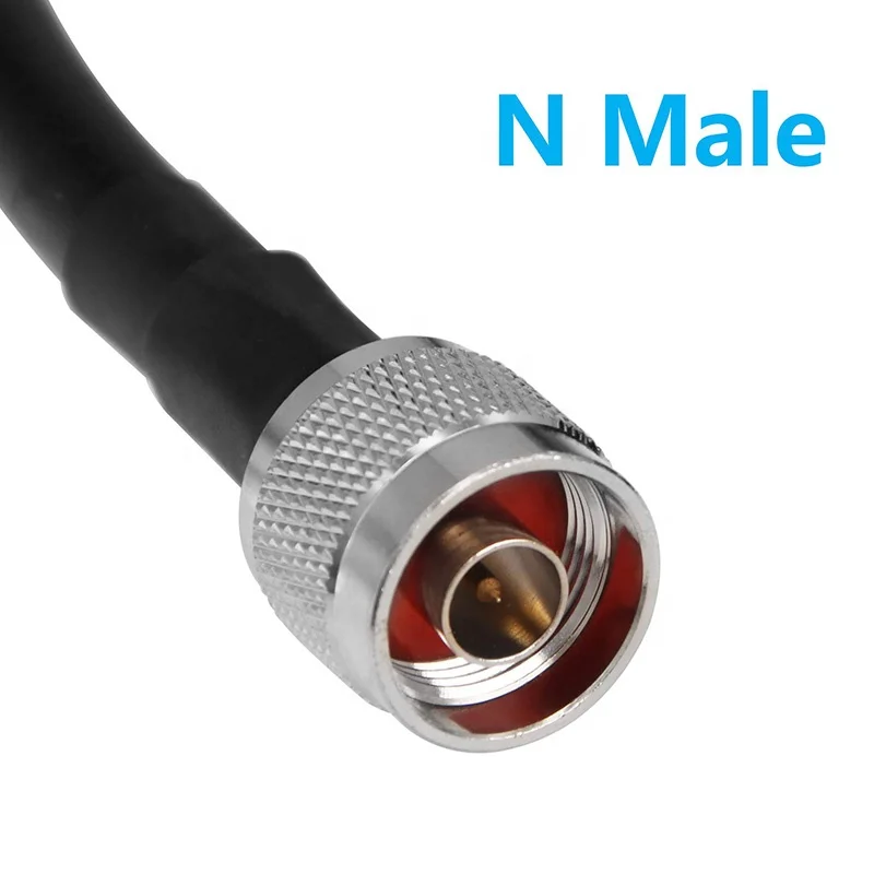 sma macho plug connector crimp para lmr 400 04