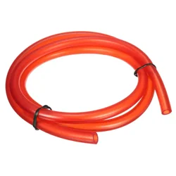 High - Performance Fuel Line Hose for Motorcycles - Durable Rubber Petrol Tube for Modified Gas and Oil Applications (Red)