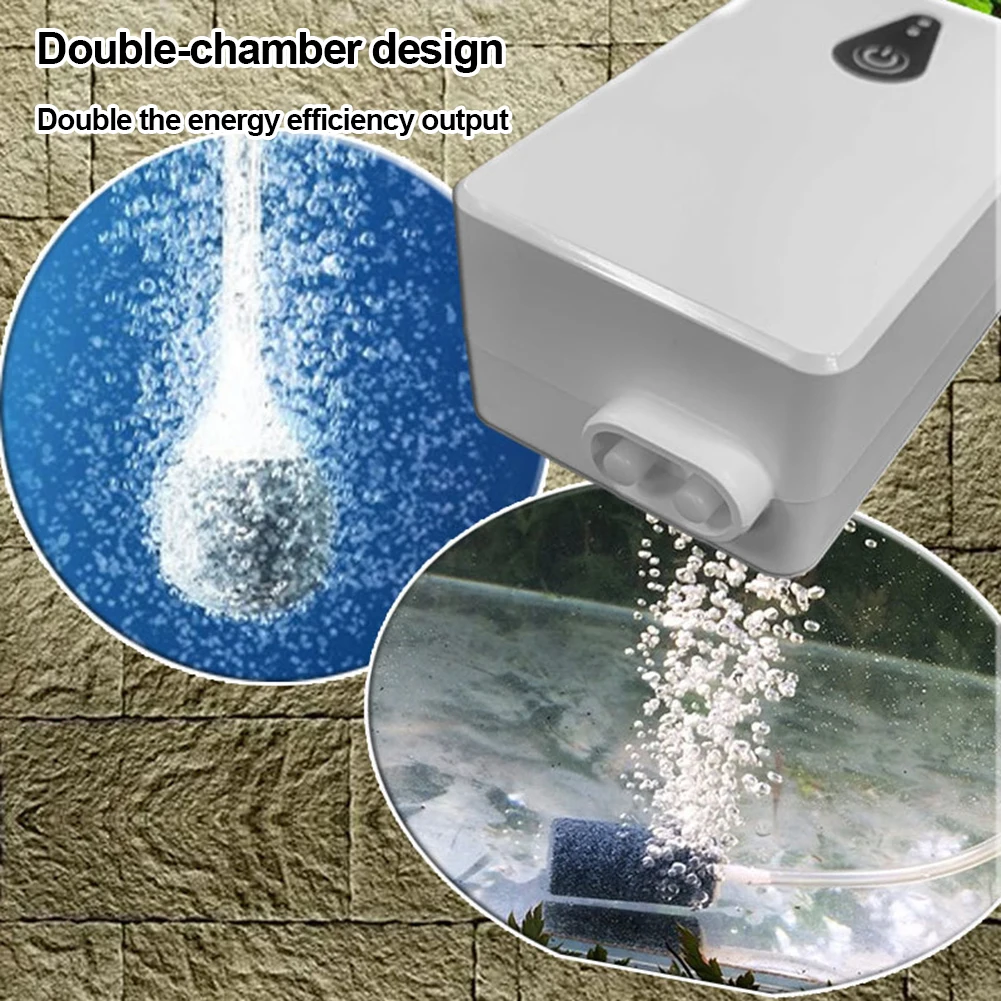 6V 2W Solar Oxygen Pump Battery Powered Aquarium Oxygen Aerator Fishing Aerator for Garden Fish Tank Outdoor Pool Pond