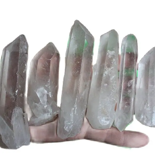 

Фунтов, Натуральный Необработанный белый прозрачный кварцевый кристалл, зеркальный образец камня