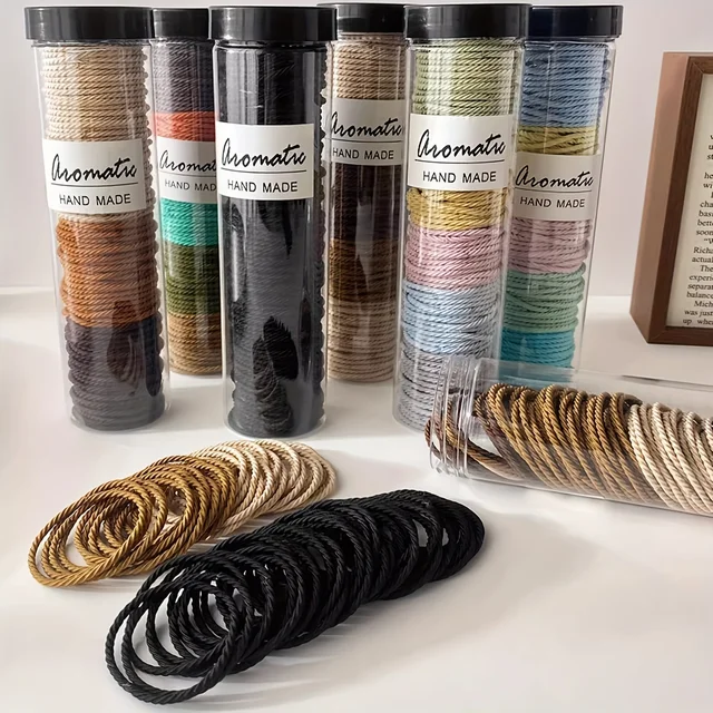 Bandes élastiques pour cheveux sans plis, 100 pièces, confortables et extensibles pour cheveux épais, parfaites pour les femmes et les adolescents 1
