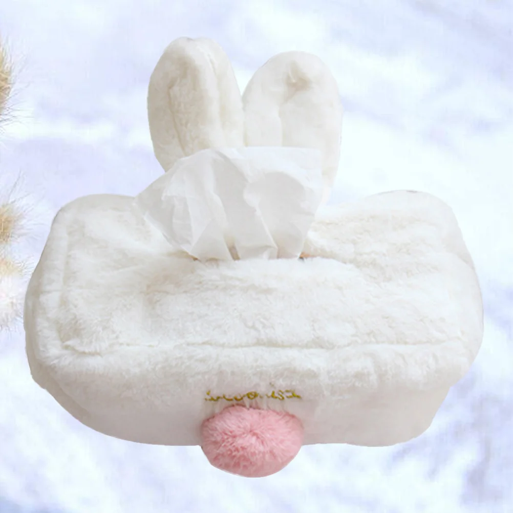 Rabbit Ear Tissue Box Napkin Storage Container Paper Holder For Living Room Office Tissue Boxes Paper Towel ganizer Home Storage 5