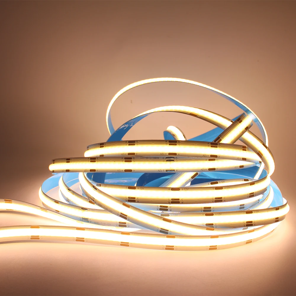5M COB CCT LED Strip 12V 24V DC 608LEDs FCOB LED S6acd0894864c45aba061540bc5c06d0dD