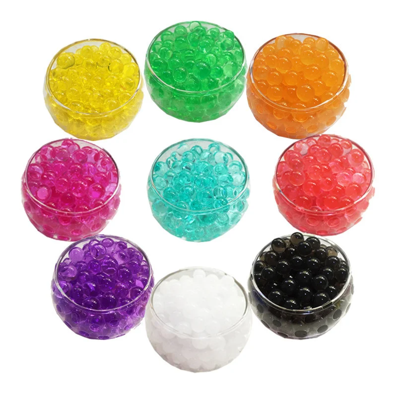 

Home Decor Pearl Shaped Crystal Soil Water Beads Bio Gel Ball For Flower/Weeding Mud Grow Magic Jelly Balls
