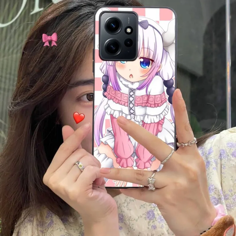 Anime Kanna Kamui Cell Phone Case For Xiaomi 13 12 11 S T Ultra Lite Redmi Note 12 10 Poco F4 F5 X5 Pro 5G Black Cover Funda