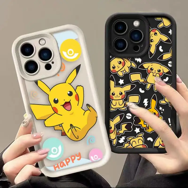 Чехол для телефона Happy Pocket Monster P-Pikachu Luxtury HONOR Y7A Y9 50 20 X95 X9 90 8X MAGIC 5 NOVA 9 Y70 Y70S SE PRO Case Funda