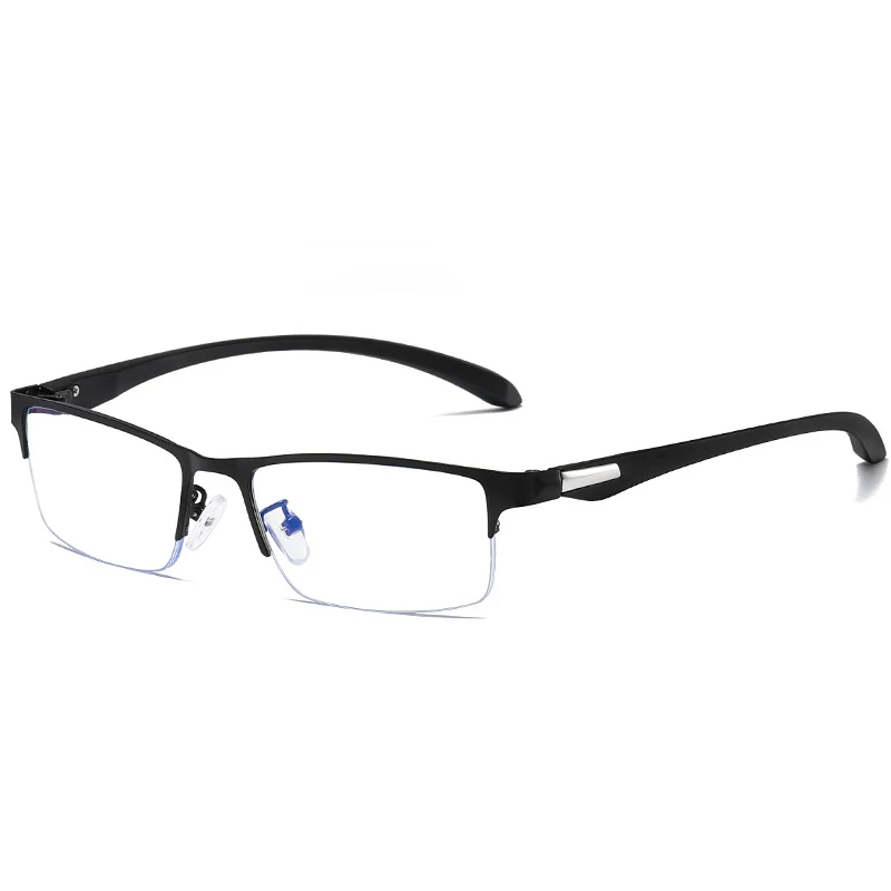 Vintage Unisex Half-Frame Anti Blue Light Business Eyeglasses