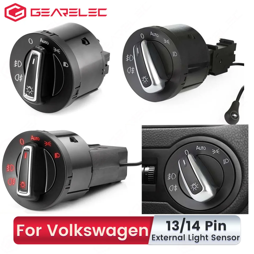 AUTOUTLET Scheinwerfer Schalter Für 1K094143 1Q 400493354025 für Golf MK5 V  W Caddy TOURAN SAGITAR Auto Schalter Ersatz Teile - AliExpress