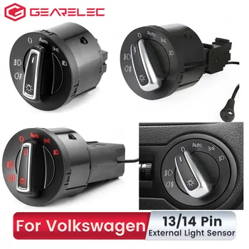 자동차 헤드라이트 제어 스위치, 폭스바겐 VW 골프 제타 MK5 6 파사트 B5 B6 티구안 투란 폴로 비틀 시로코 안개등 스위치