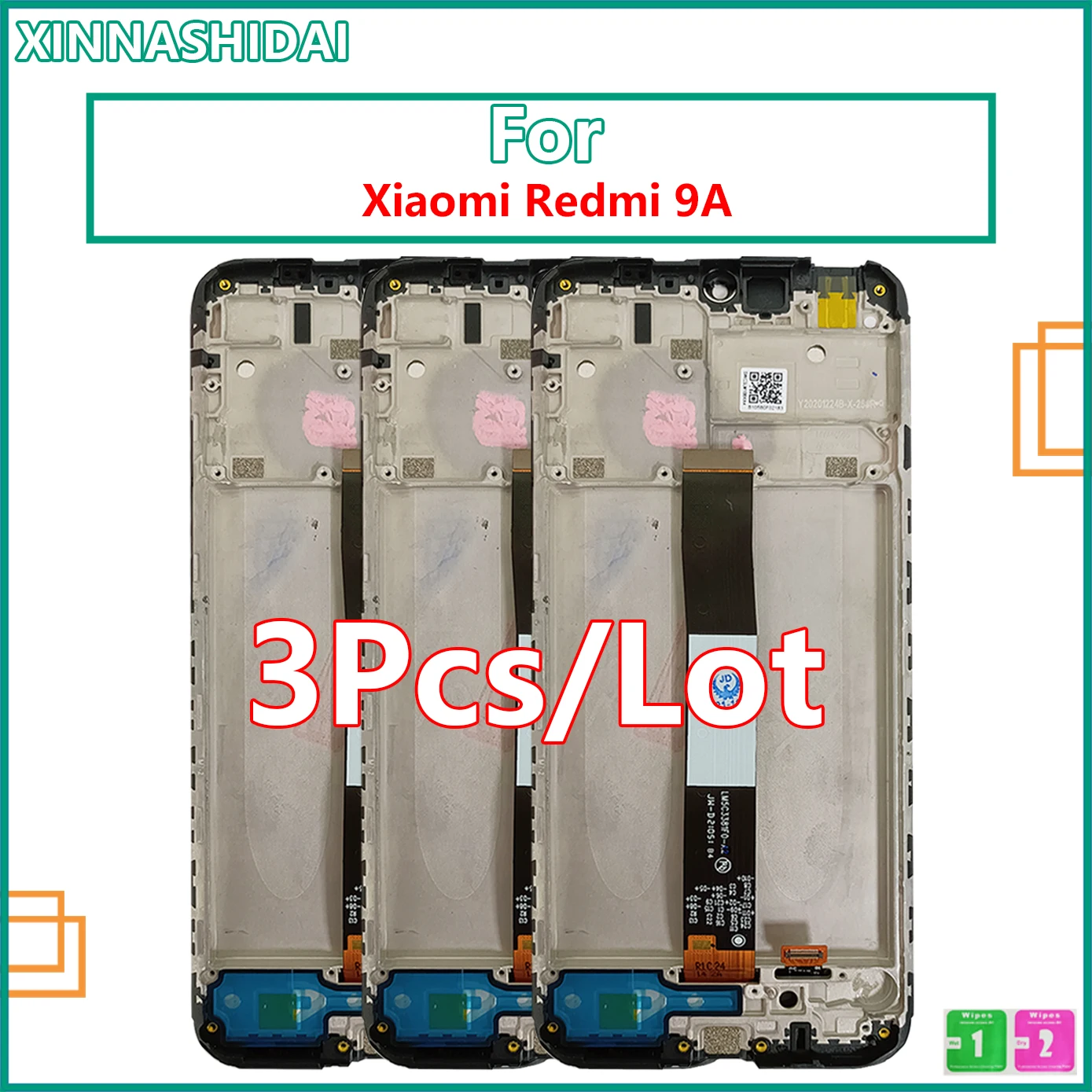 3 шт./лот Новый ЖК-дисплей для Xiaomi Redmi 9A/ 9C сенсорный экран дигитайзер в сборе