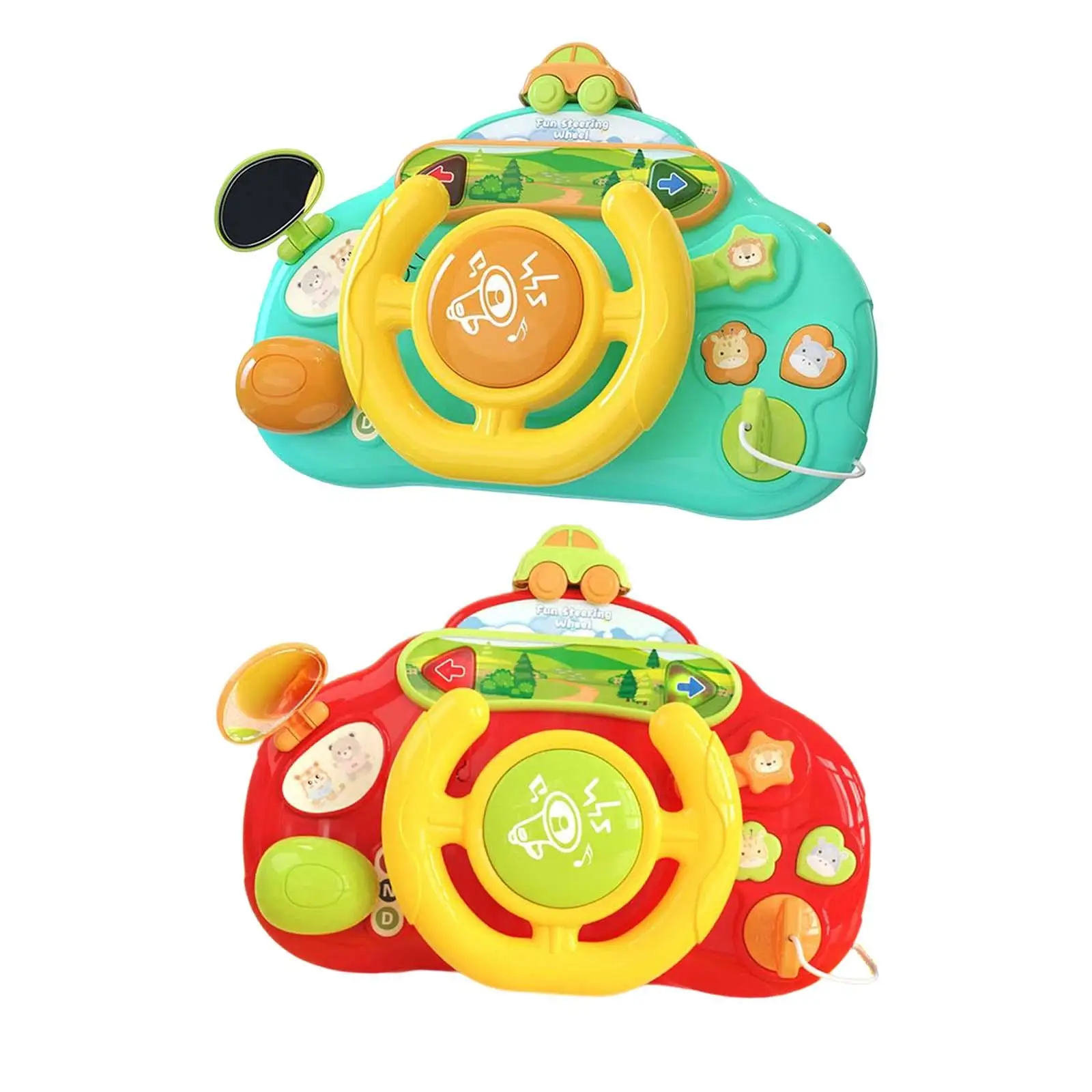 

Simulated Driving Controller Musical Wheel Toy for Games Interaction Outdoor