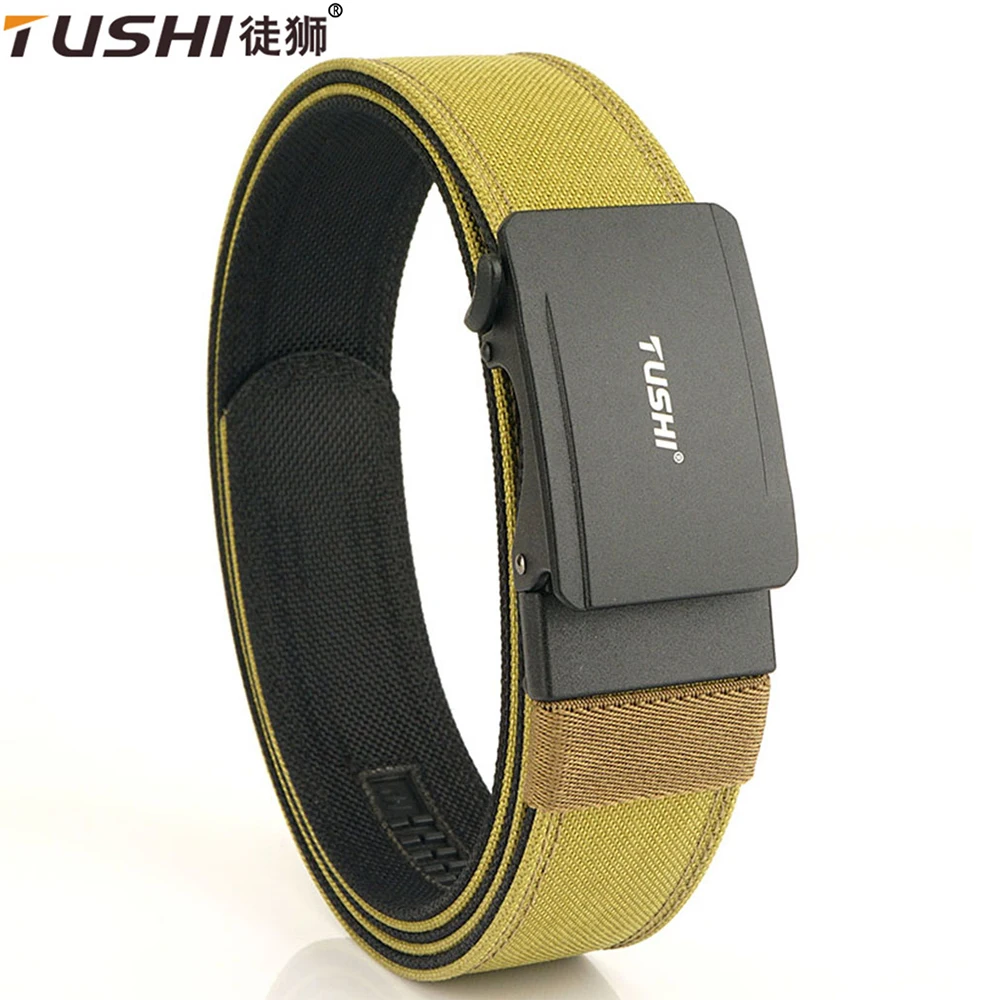 TUSHI New Army Tactical Belt Quick Release Military Airsoft Training Molle Belt Outdoor Shooting Hiking Hunting Sports Belt