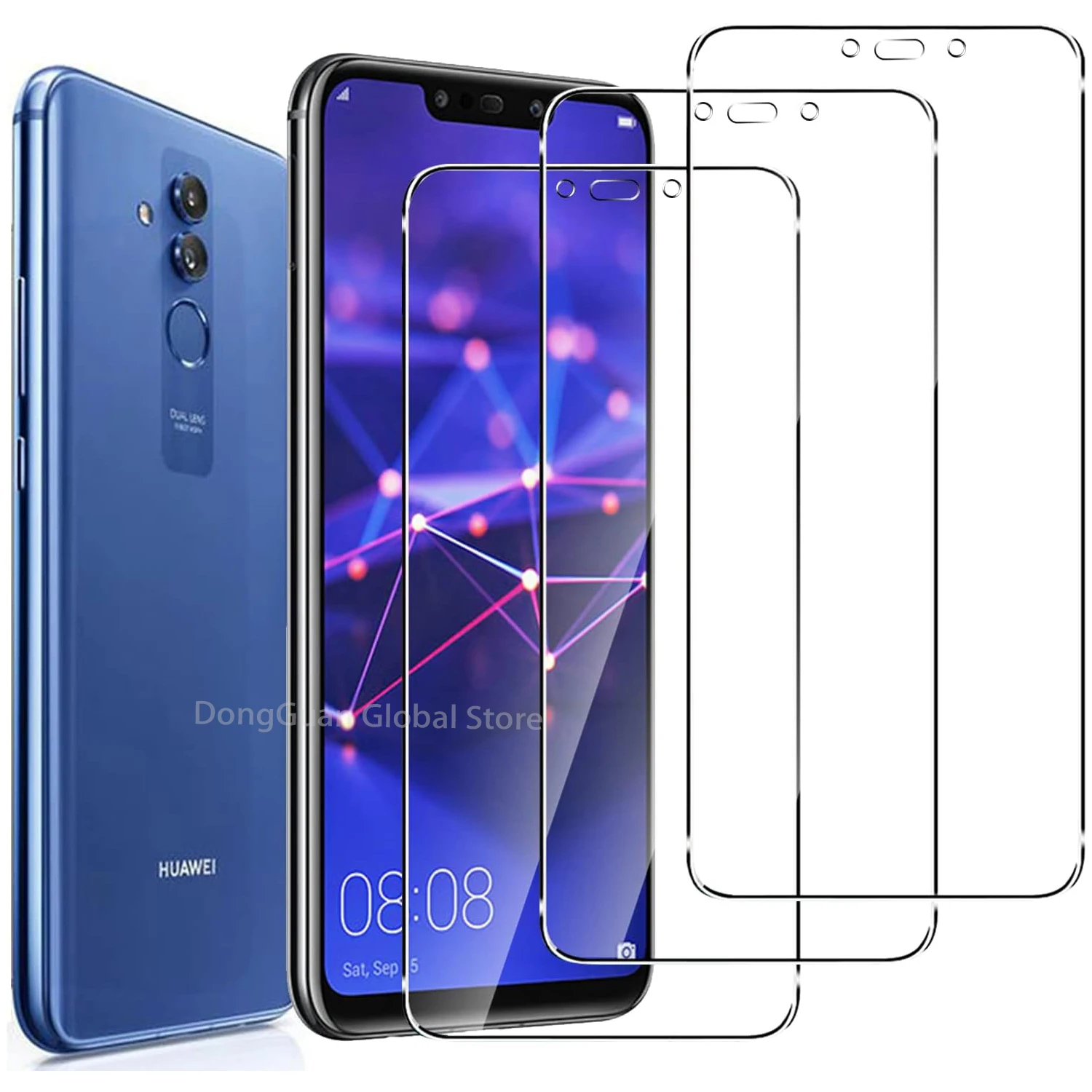Für Huawei Mate 20 Lite Displayschutzfolie aus gehärtetem Glas
