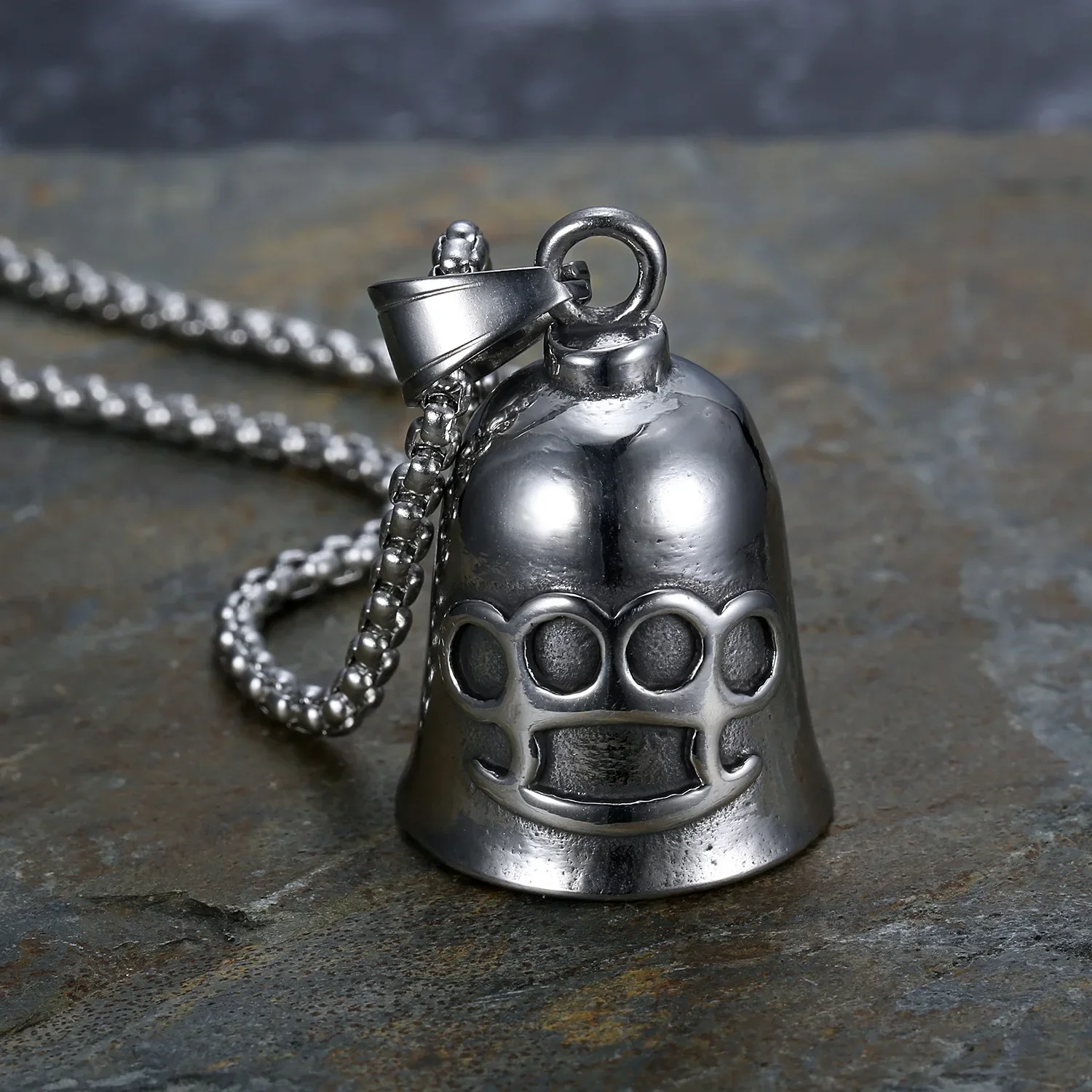 Lion King Pendant and Keychain with Uniquely Carved Bell - Retro Design
