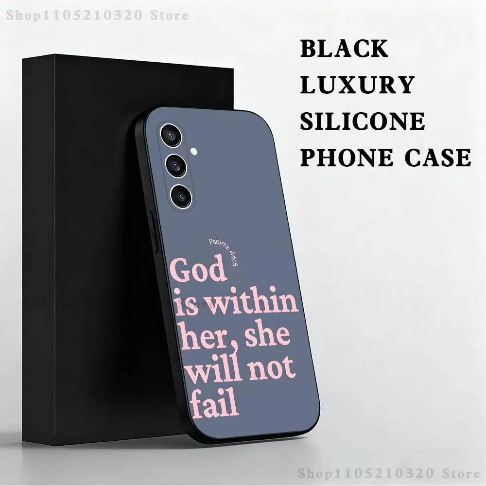 Divine Inspiration Black Soft Phone Case