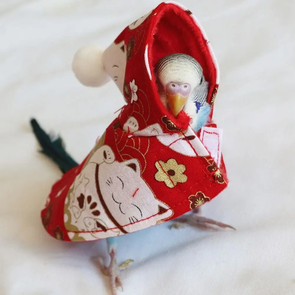 Bird Costume Parrot Dress Up Cartoon Cloak Anti-Lick Anti-Bite Warm Clothes Outdoor
