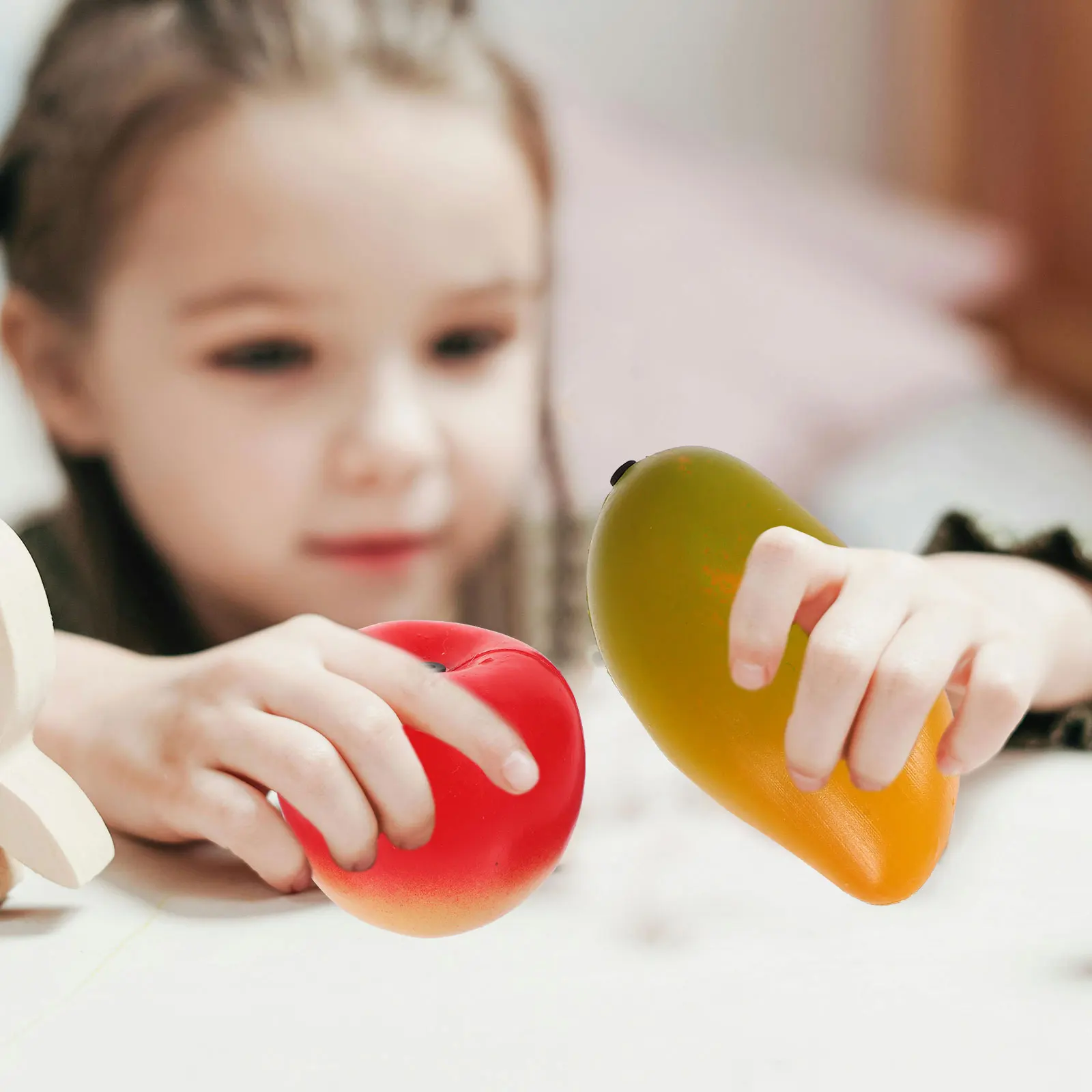 5pcs Fruit Sandbox Toys Baby Maracas Kids Playthings Musical Instruments Children Toy Percussion Instrument Sand Egg Shaker tool