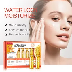 7 - Piece Vitamin C Facial Serum Set for Moisturizing and Brightening