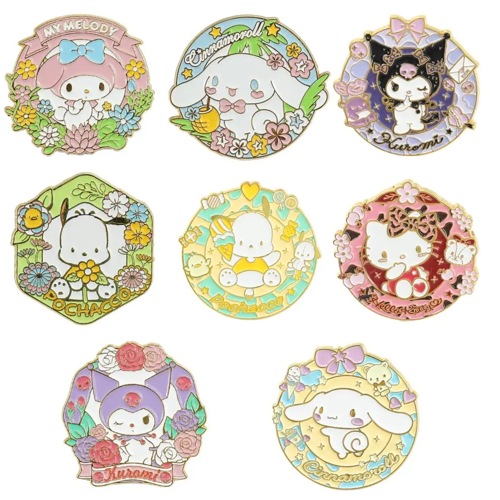 

Kawaii Macaron Color Enamel Brooch Cute Cartoon Pins Clothing Backpack Lapel Badges Fashion Accessories For Men Women Girl Gifts