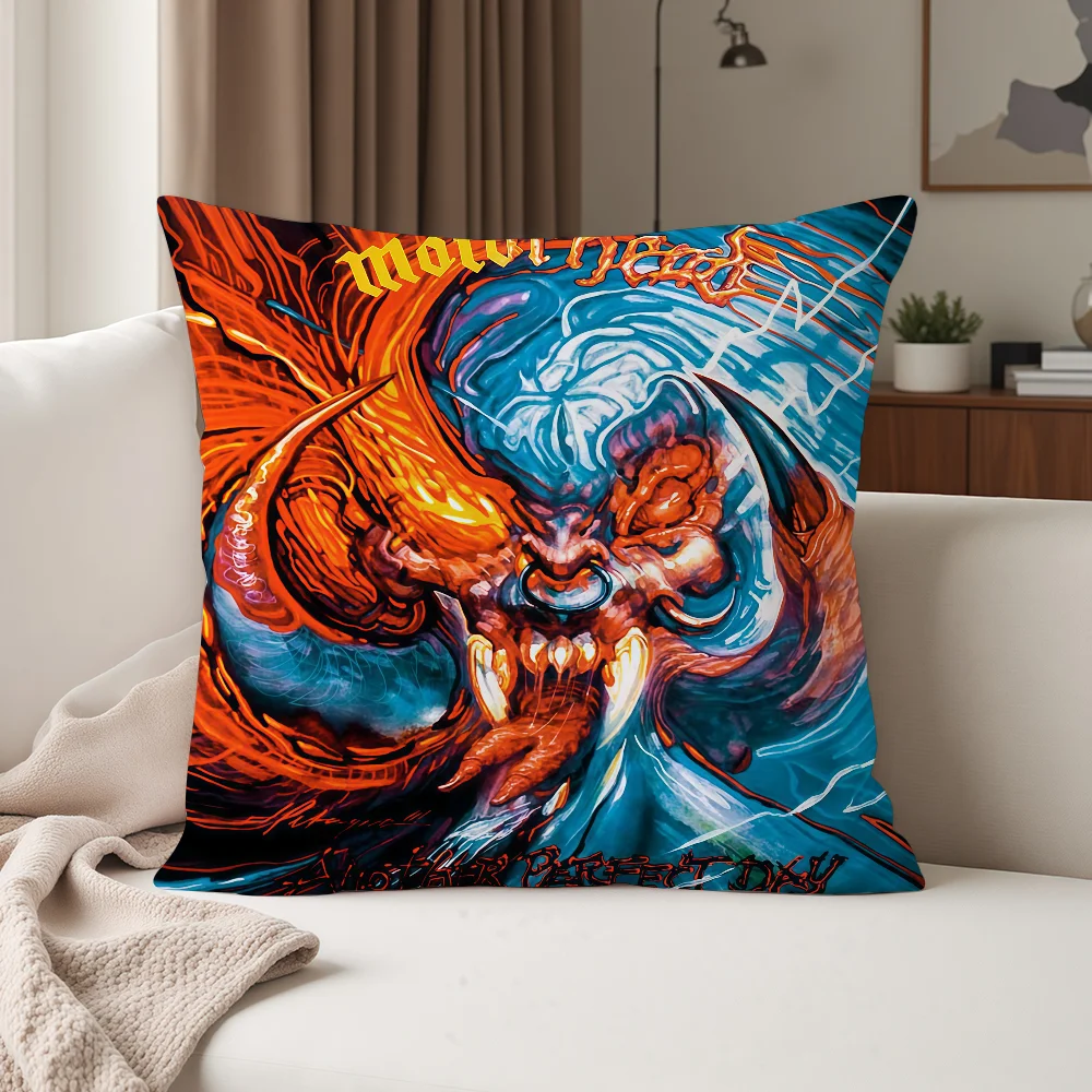 Rockband M-Motorhead Kissenbezug, geeignet für Schlafzimmer, Wohnzimmer, Autos, Heimdekoration – Detail 7