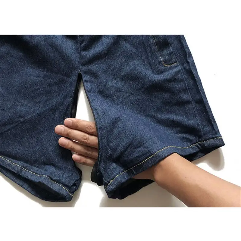 Zipper open crotch large opening Jeans Shorts Medium High Waist exposed hip hot pants worn out hot pants take off free outdoor