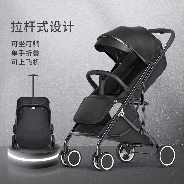 Poussette de voyage pour bébé, ultra-légère, portable, parapluie pliable, à  quatre roues - AliExpress