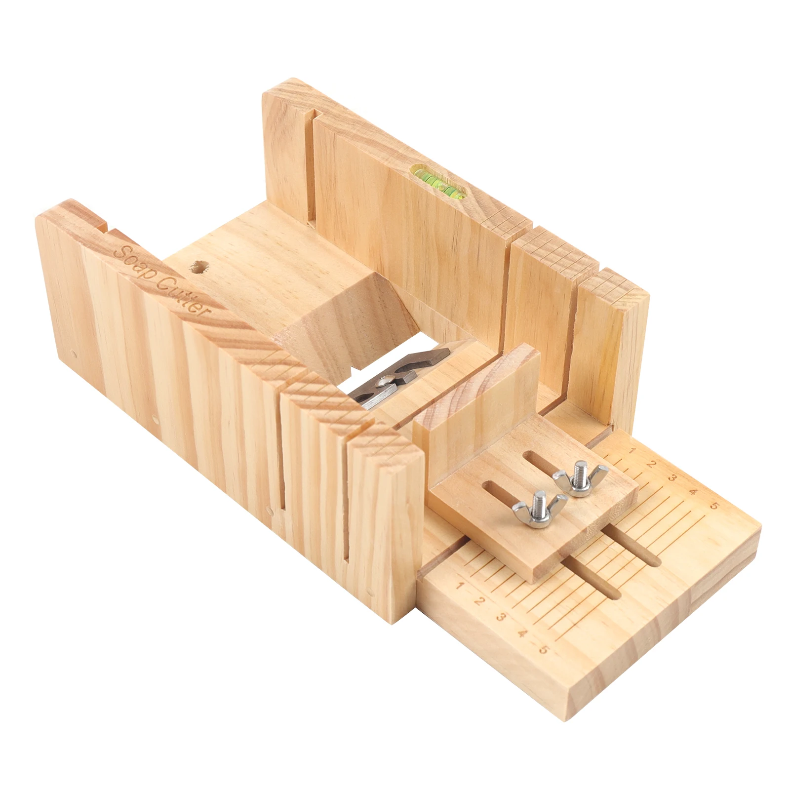 

3PCS Soap Making Tool Kit Loaf Soap Mould Adjustable Wooden Soap Cutter