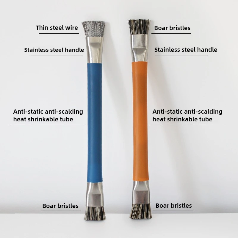Anti-Static Dual head motherboard brush for Mobile Motherboard Repair IC Pad Har